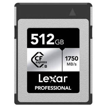 TARJETA CFEXPRESS 512 GB LEXAR TYPE B (1750 MB/SG) SILVER LEXAR 