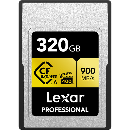 TARJETA CFEXPRESS 320 GB LEXAR TYPE A (900 MB/SG)